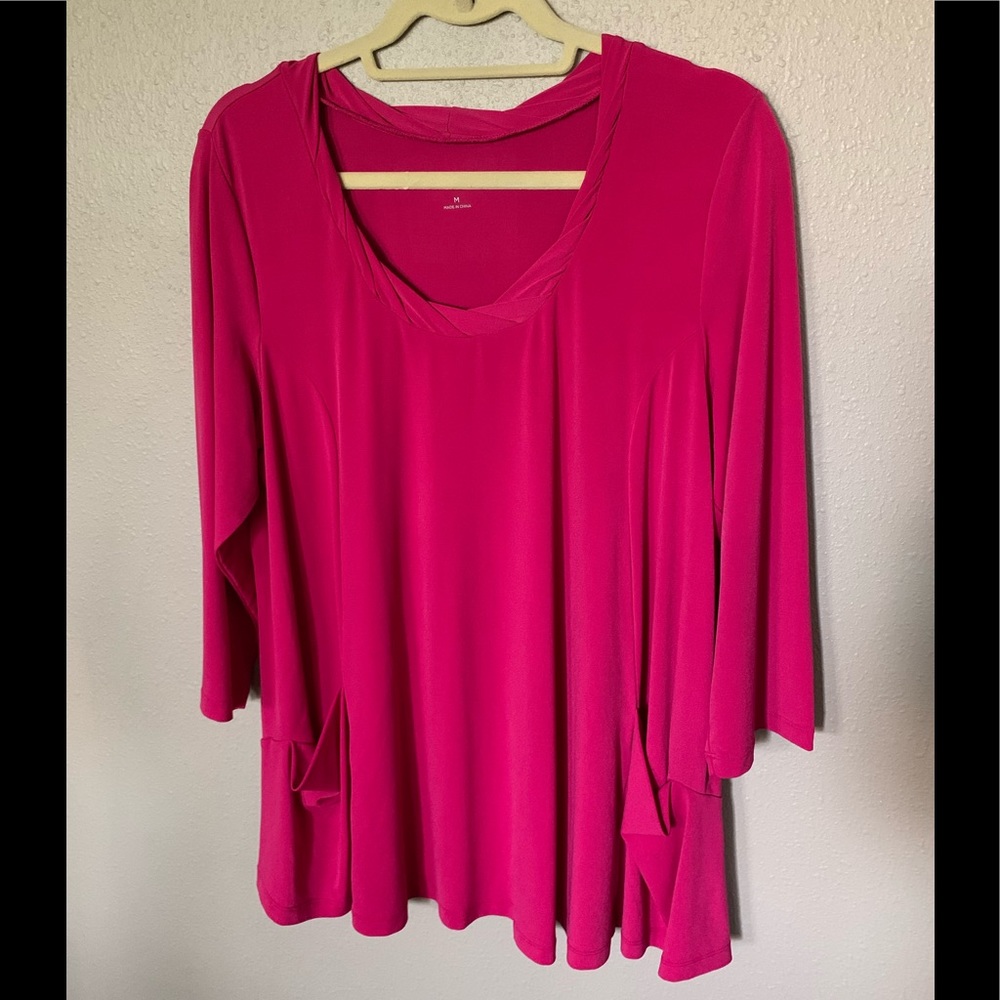 Pretty in pink Susan Graver top